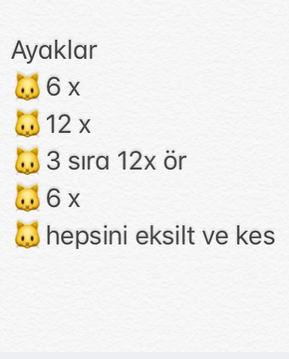 Minik Örme Kedicikler Yapımı
