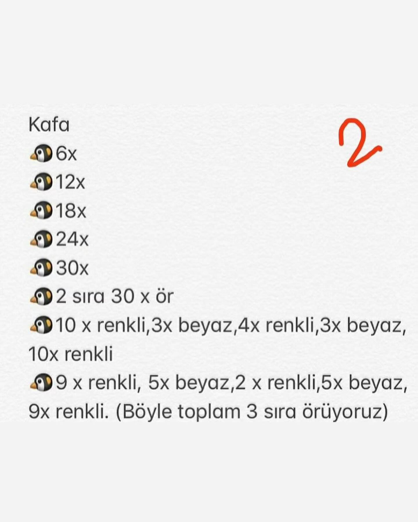 Minik Penguenler Tığ İşi Tarifi