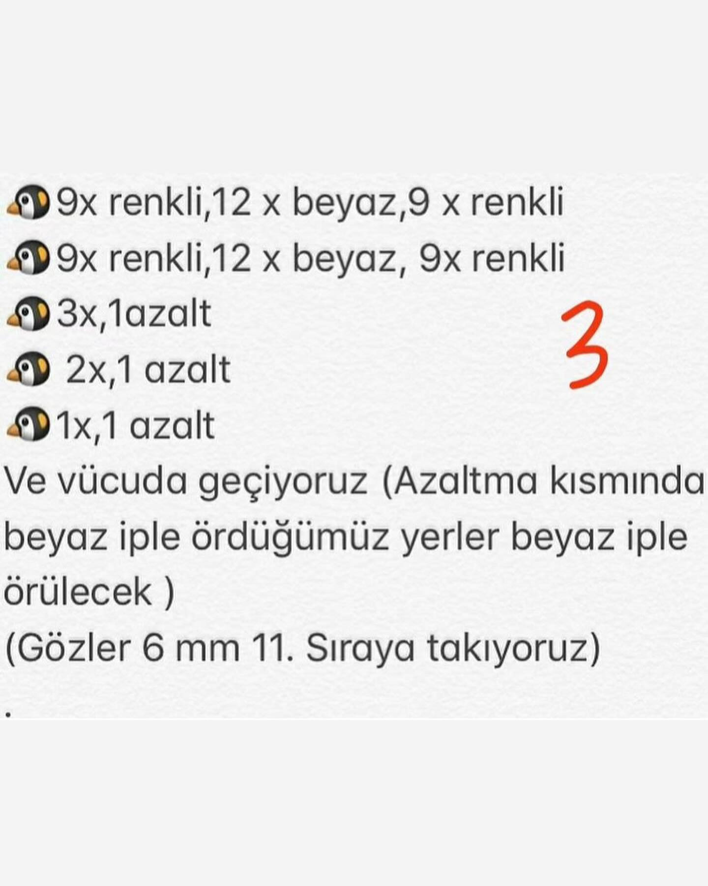 Minik Penguenler Tığ İşi Tarifi