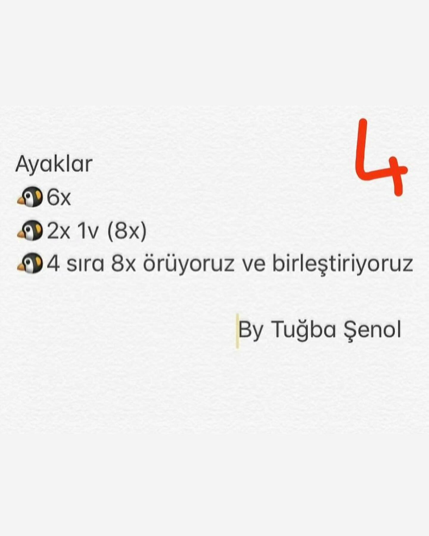 Minik Penguenler Tığ İşi Tarifi