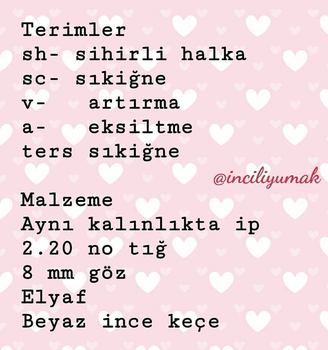 Minik Puf Bebekler için Tığ İşi Şeması