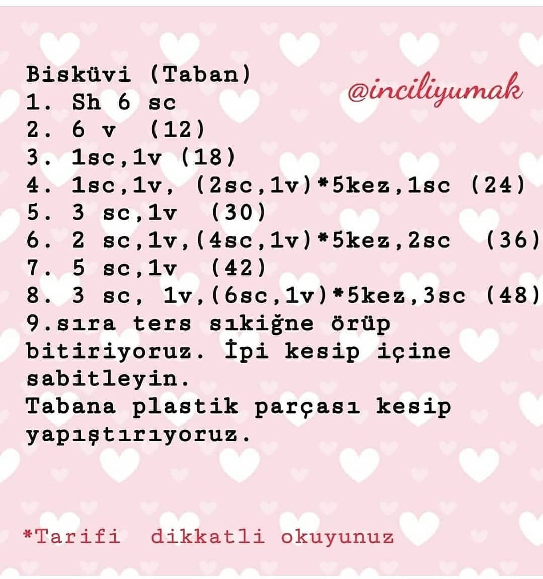 Minik Puf Bebekler için Tığ İşi Şeması