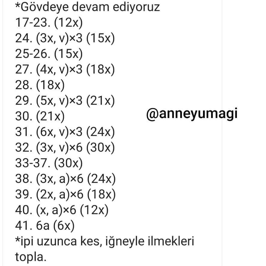 MİNİK ZUZU AMİGURUMİ TARİFİ