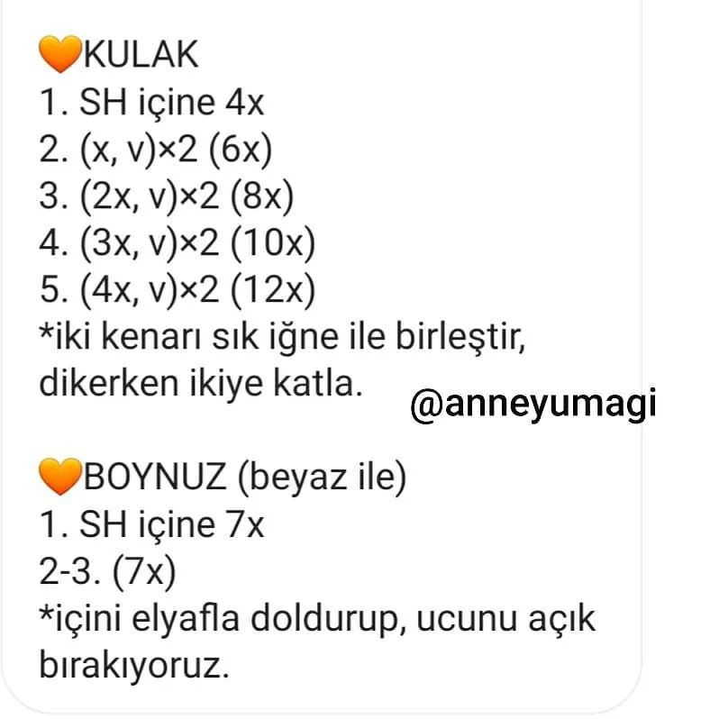 MİNİK ZUZU AMİGURUMİ TARİFİ