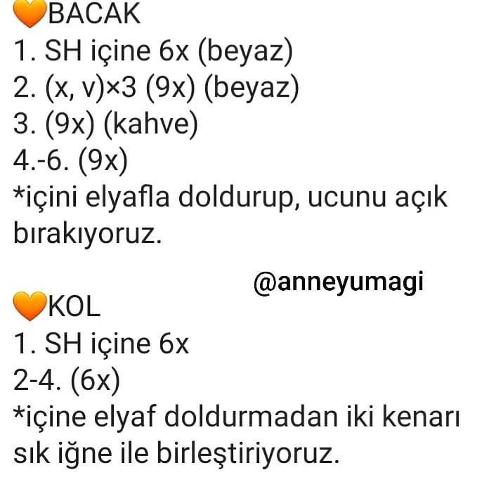 MİNİK ZUZU AMİGURUMİ TARİFİ