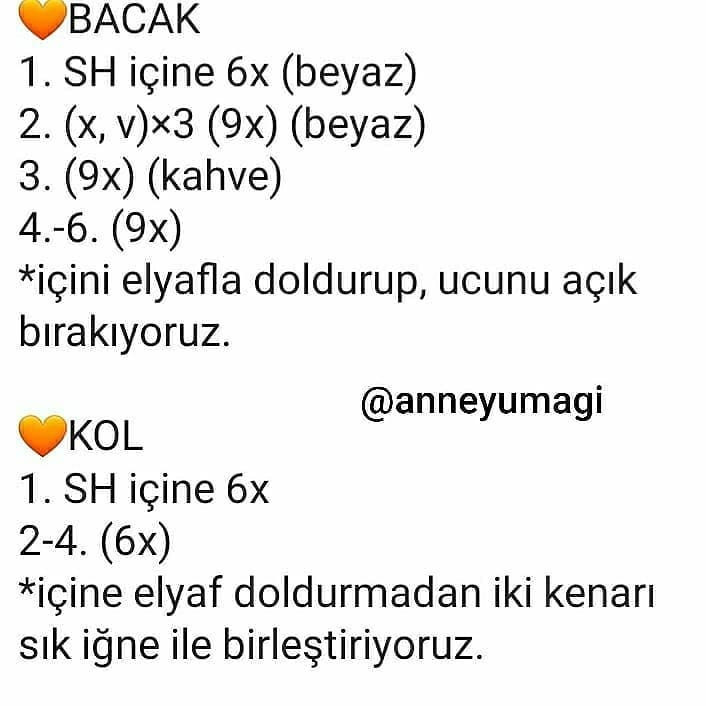 MİNİK ZUZU AMİGURUMİ TARİFİ S E L A M 🧡