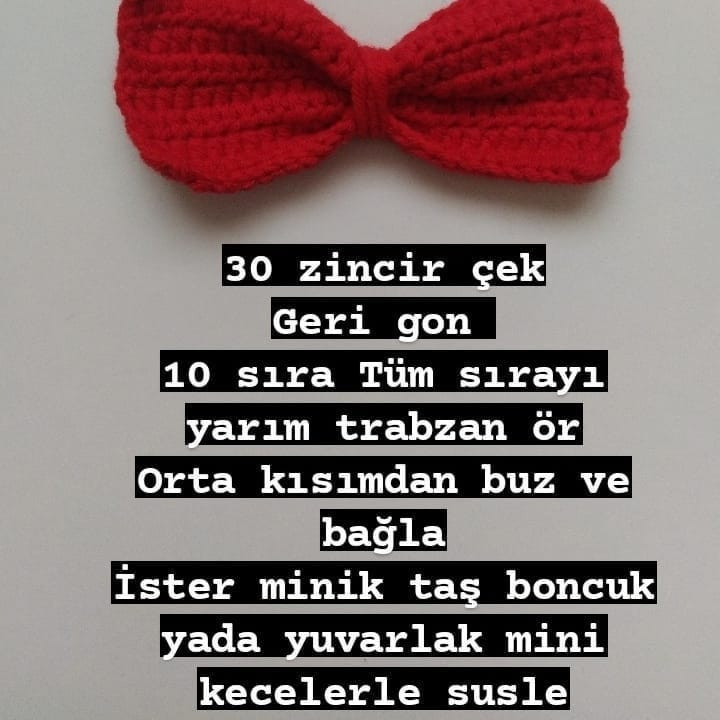 Minnie Mouse Kışlık Örgü Taç Tarifi