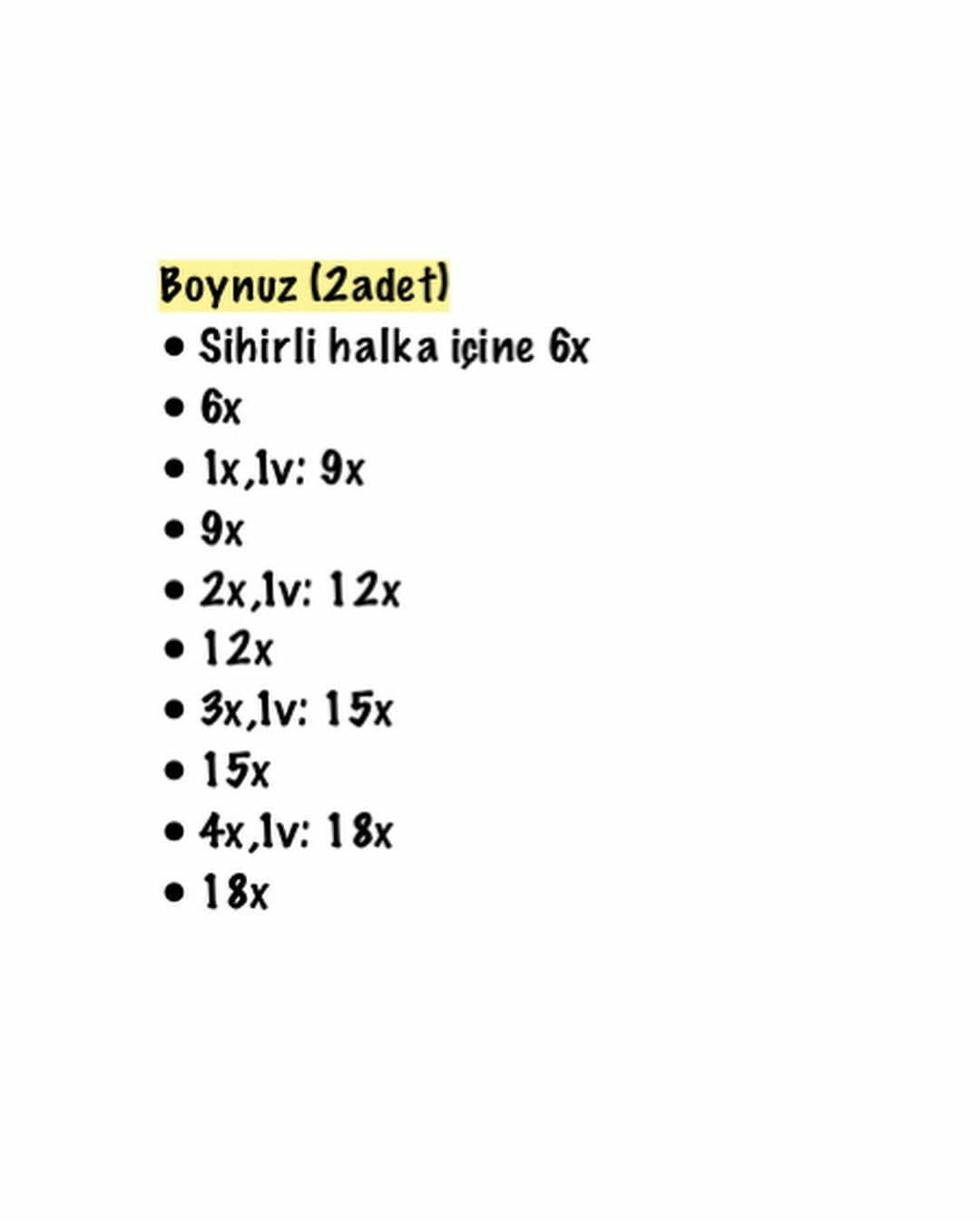MİNYATÜR BOĞA AMİGURUMİ ÖRNEĞİ - 1. KISIM