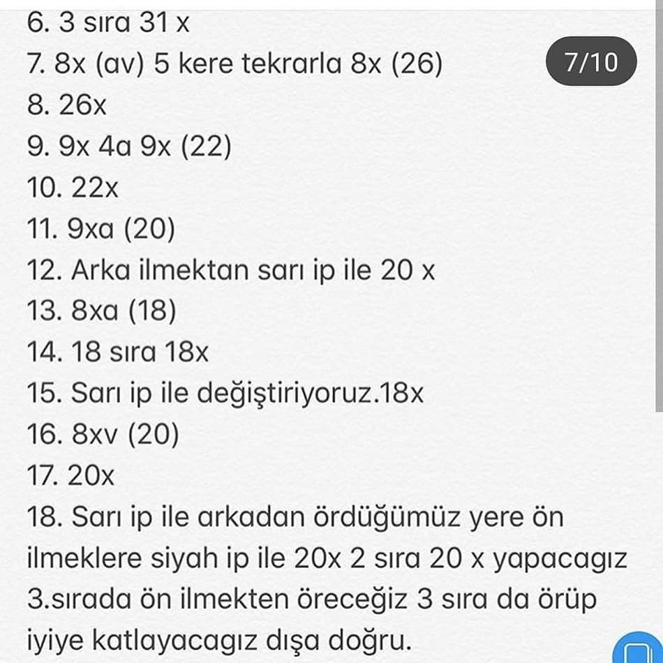 Minyon Bebek Amigurumi Şeması