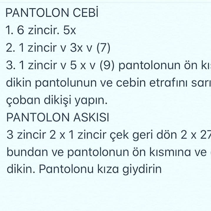 Minyon Bebek Amigurumi Şeması