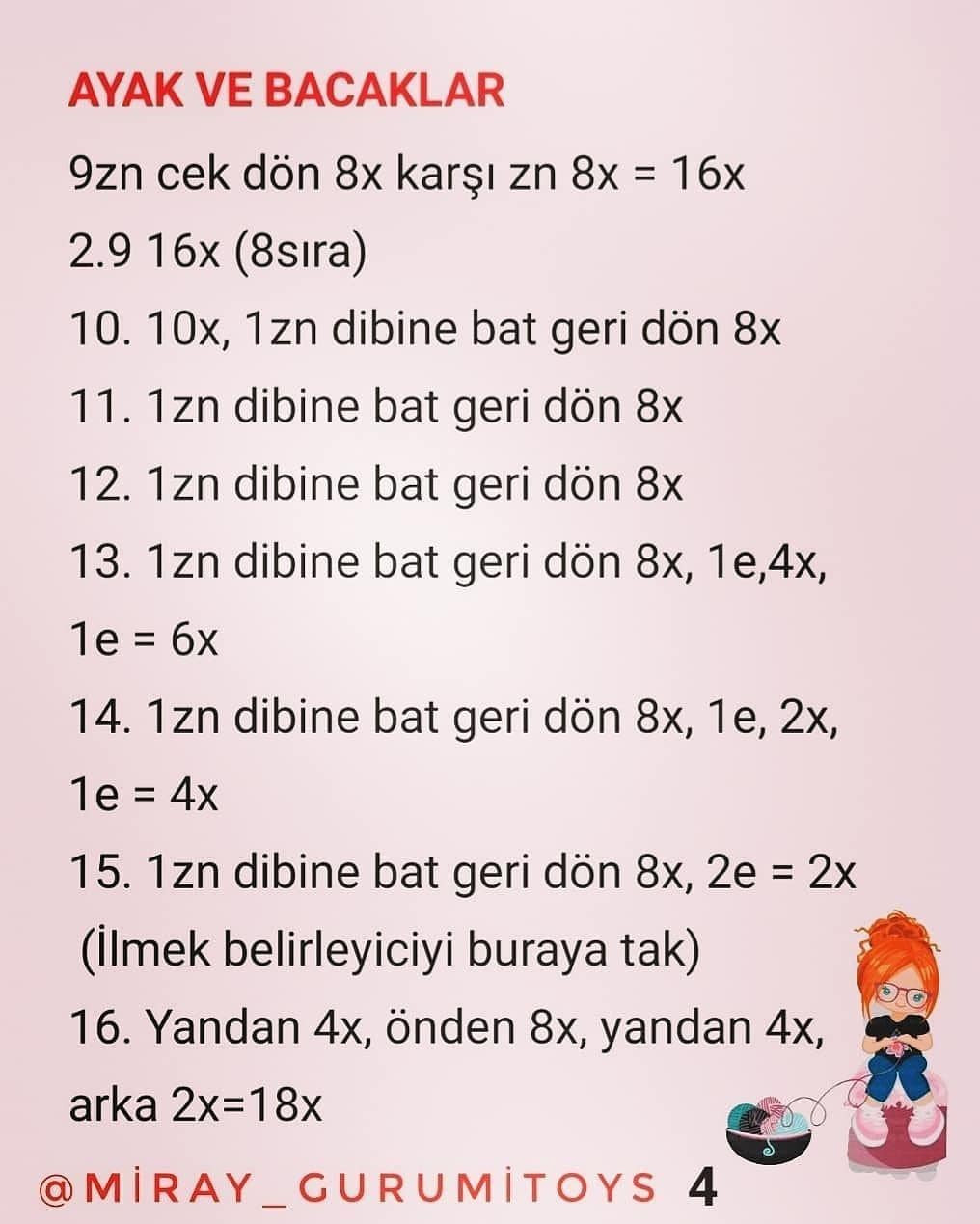 MİRAY BEBEK: ÜCRETSİZ 2. KISIM AMİGURUMİ TARİFİ