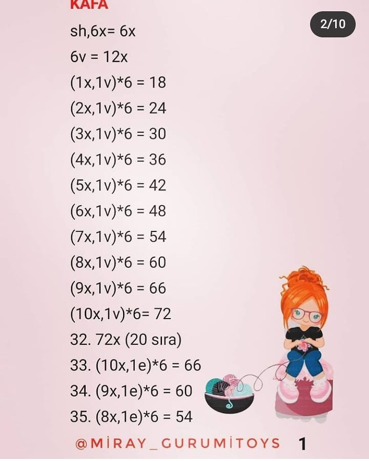 MİRAY BEBEK: ÜCRETSİZ 2. KISIM AMİGURUMİ TARİFİ