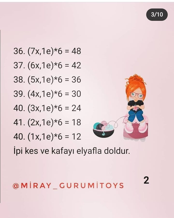 MİRAY BEBEK: ÜCRETSİZ 2. KISIM AMİGURUMİ TARİFİ