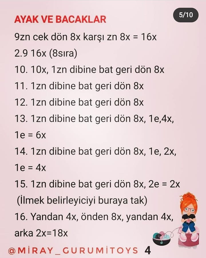 MİRAY BEBEK: ÜCRETSİZ 2. KISIM AMİGURUMİ TARİFİ