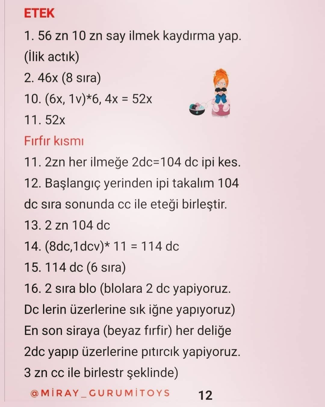 MİRAY BEBEK: ÜCRETSİZ 2. KISIM AMİGURUMİ TARİFİ