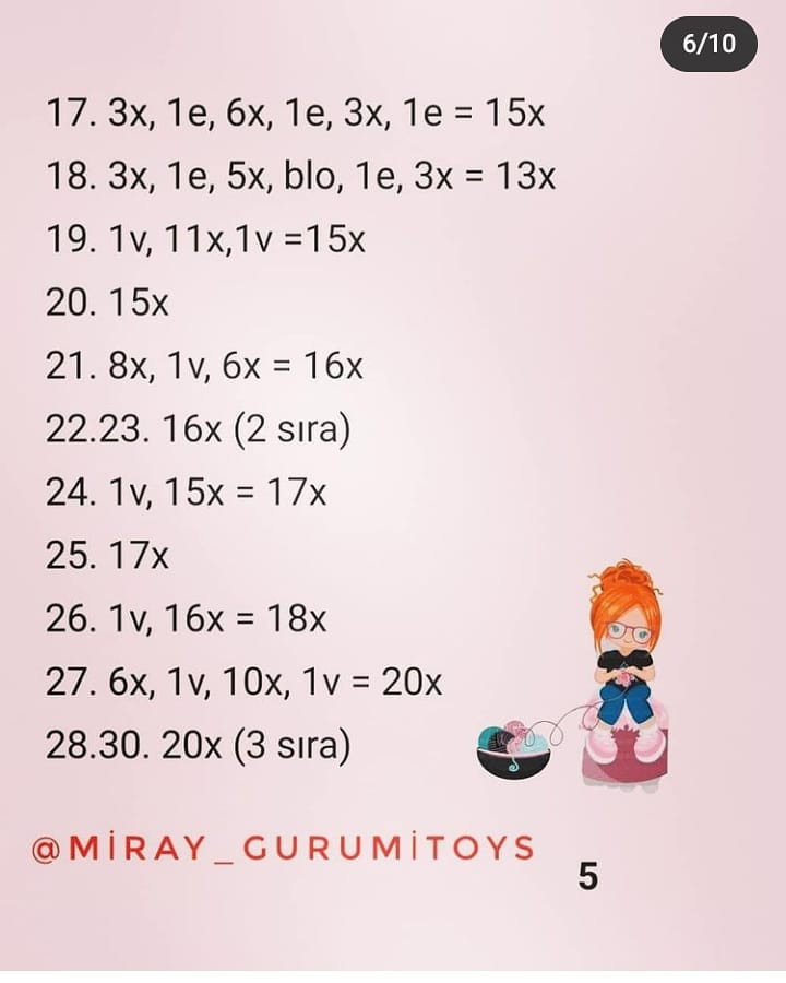 MİRAY BEBEK: ÜCRETSİZ 2. KISIM AMİGURUMİ TARİFİ