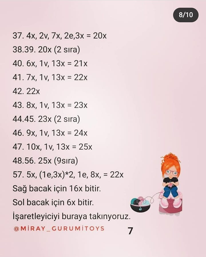 MİRAY BEBEK: ÜCRETSİZ 2. KISIM AMİGURUMİ TARİFİ
