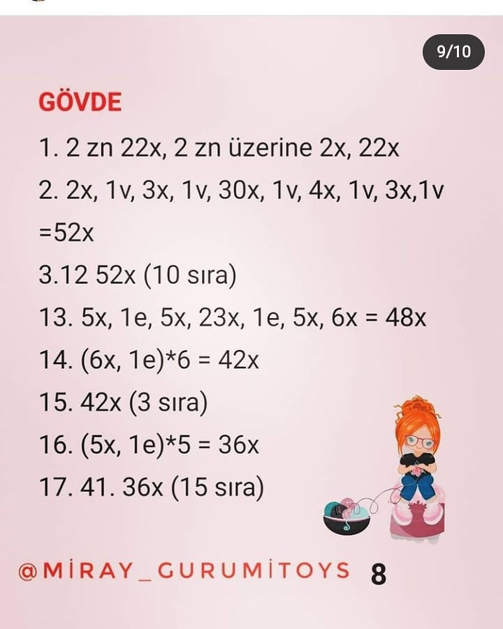 MİRAY BEBEK: ÜCRETSİZ 2. KISIM AMİGURUMİ TARİFİ