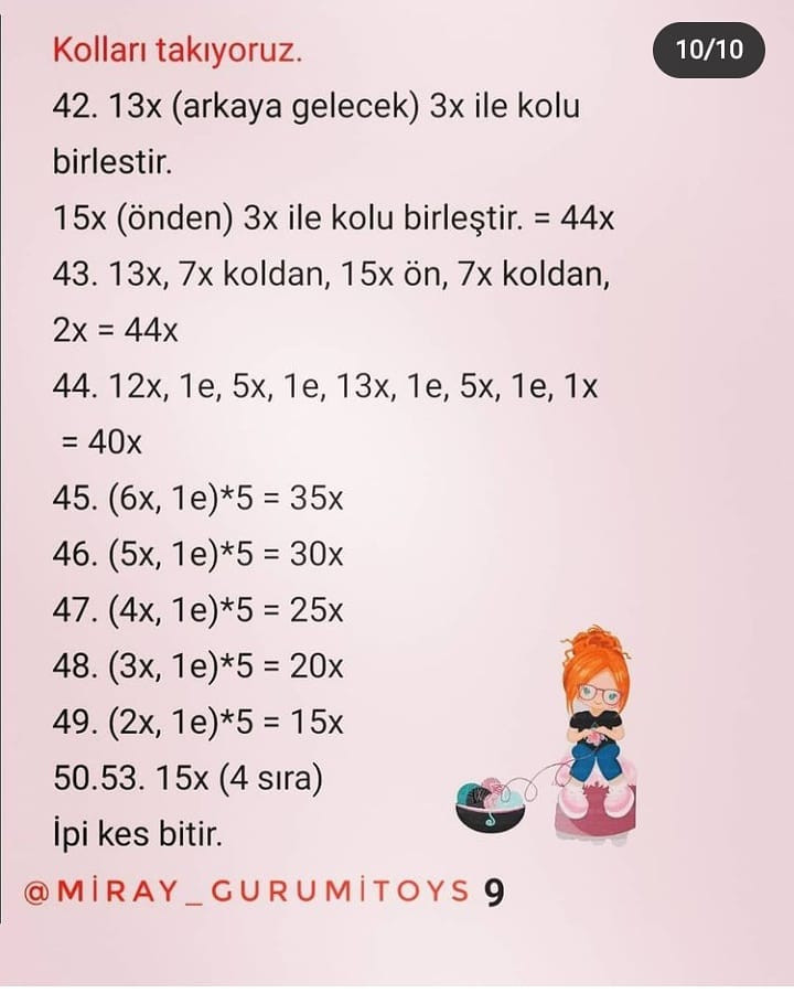 MİRAY BEBEK: ÜCRETSİZ 2. KISIM AMİGURUMİ TARİFİ