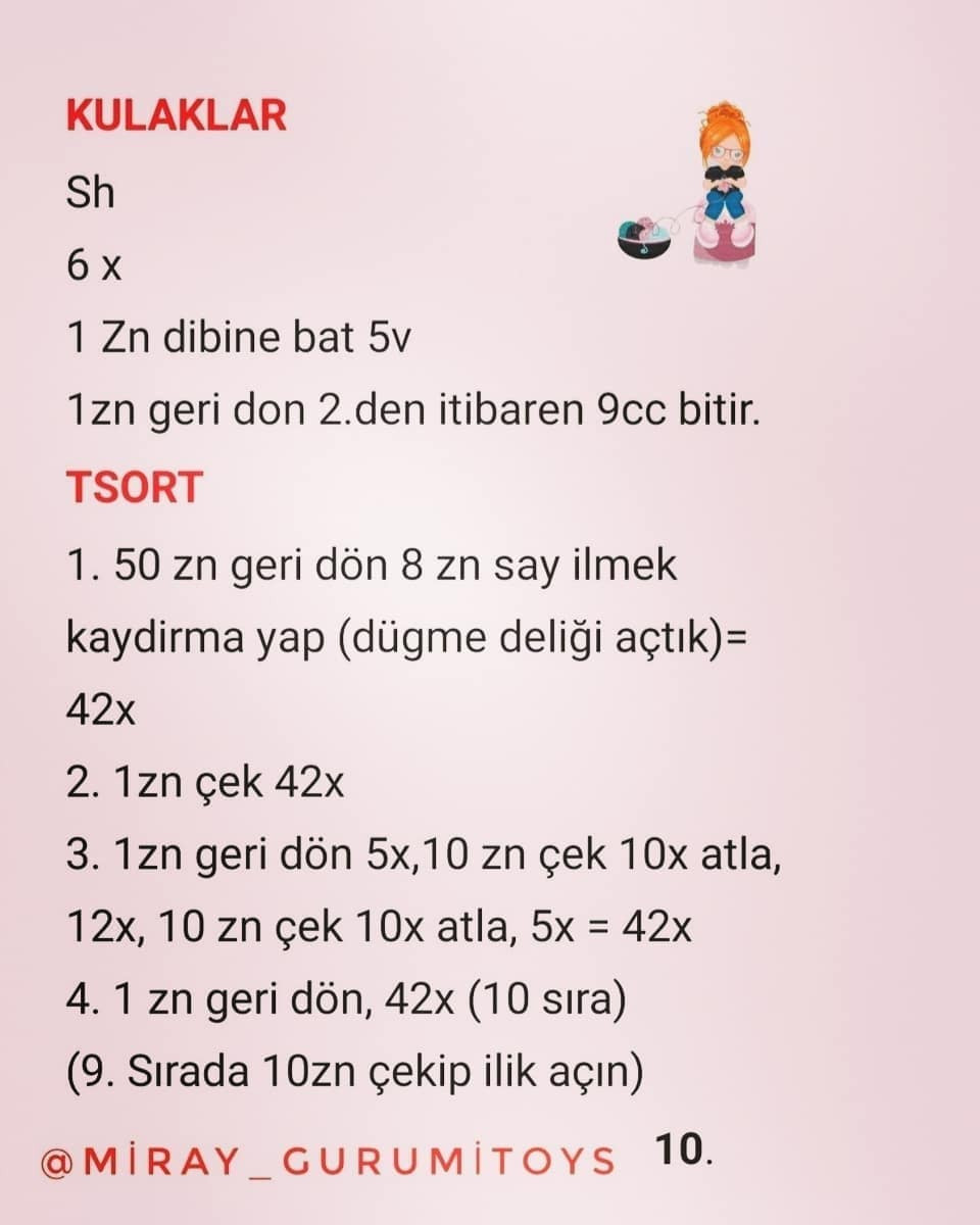 MİRAY BEBEK: ÜCRETSİZ 2. KISIM AMİGURUMİ TARİFİ
