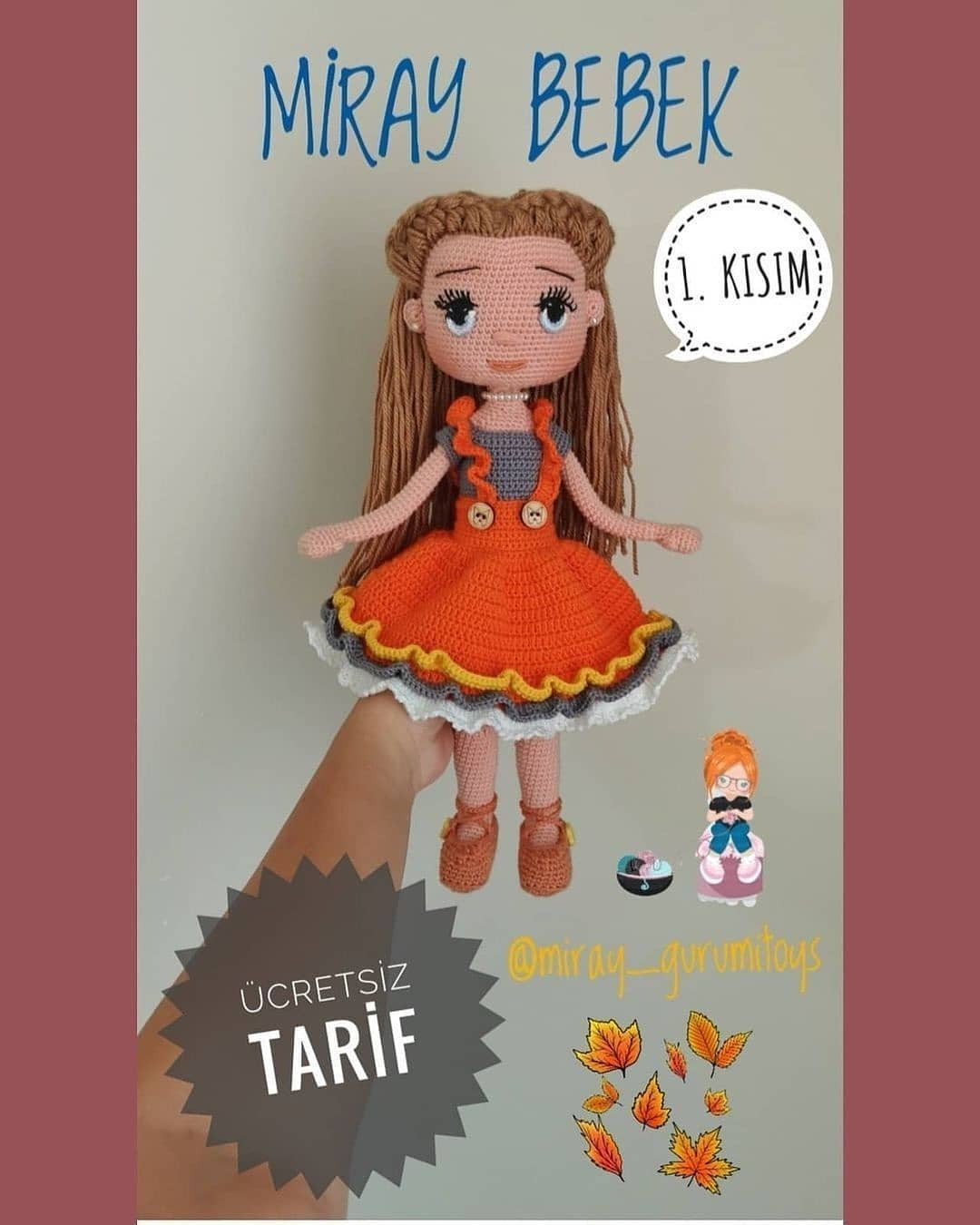 MİRAY BEBEK: ÜCRETSİZ 2. KISIM AMİGURUMİ TARİFİ
