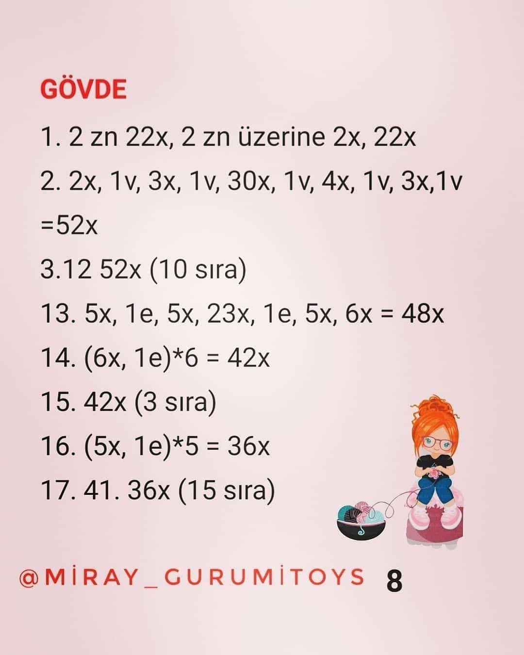 MİRAY BEBEK: ÜCRETSİZ 2. KISIM AMİGURUMİ TARİFİ