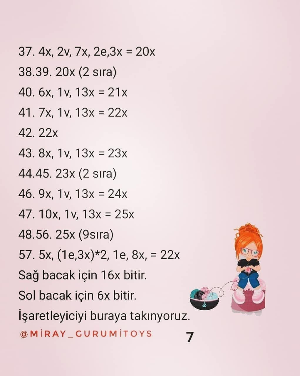 MİRAY BEBEK: ÜCRETSİZ 2. KISIM AMİGURUMİ TARİFİ