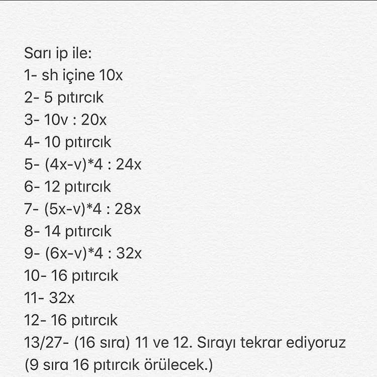 Mısır Amigurumi Yapımı