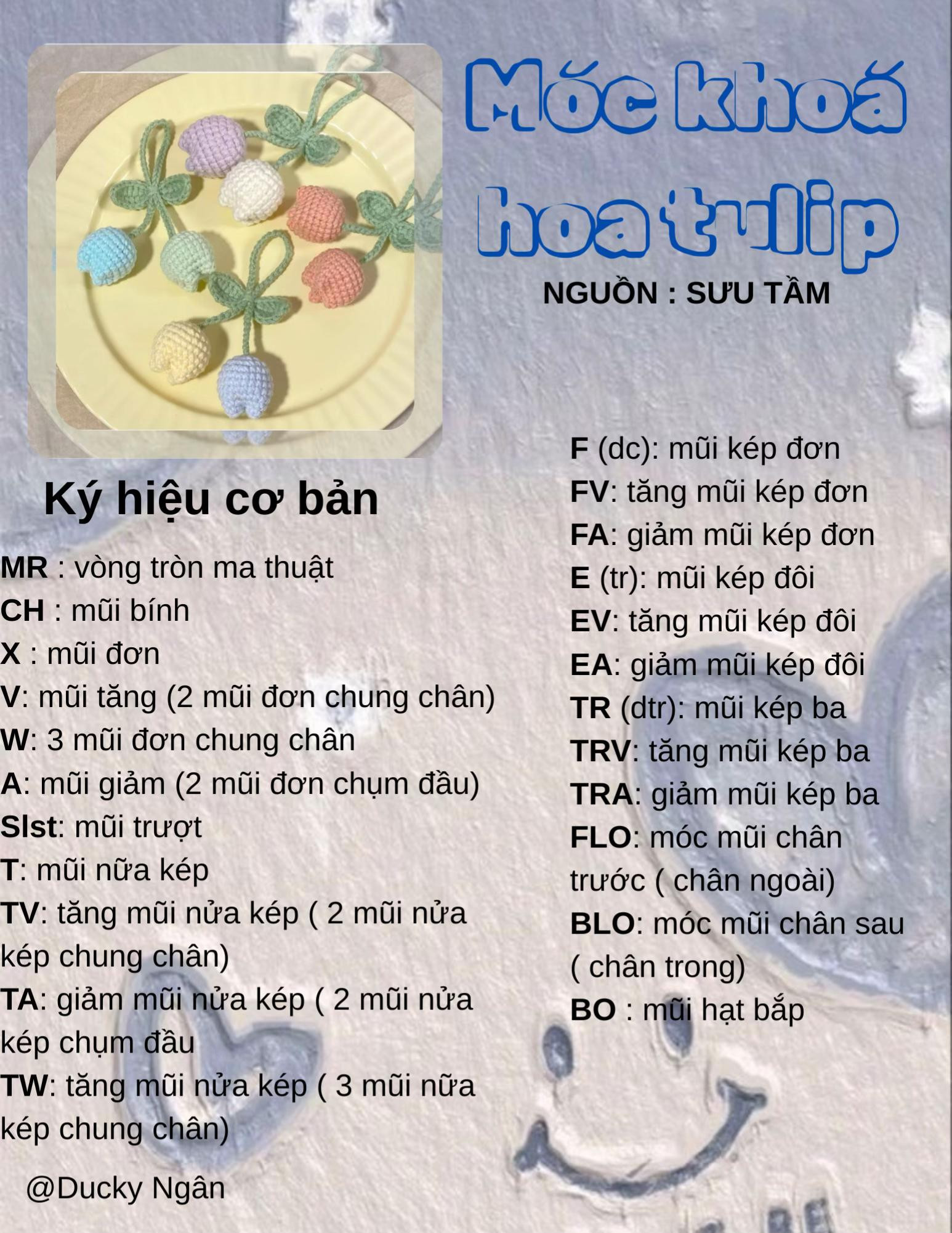 Móc khóa hoa Tulip: hướng dẫn chi tiết