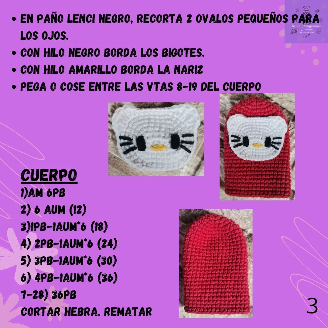 Móc len móc chìa khóa Hello Kitty