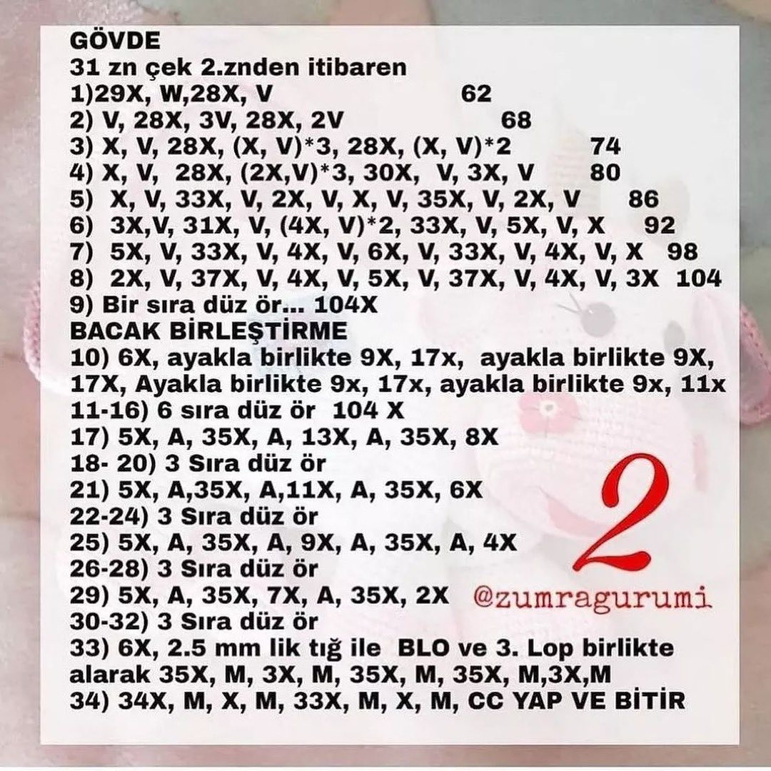 MÖÇÜK ŞEKLİNDE ÖRGÜ ÇANTA KULLANIM KILAVUZU