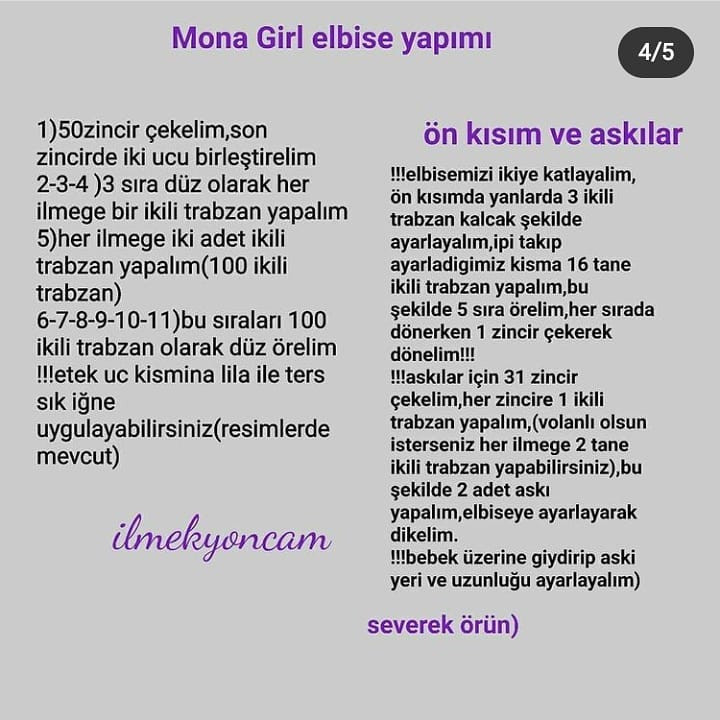 Mona Girl Amigurumi: Ücretsiz Yapım Şeması
