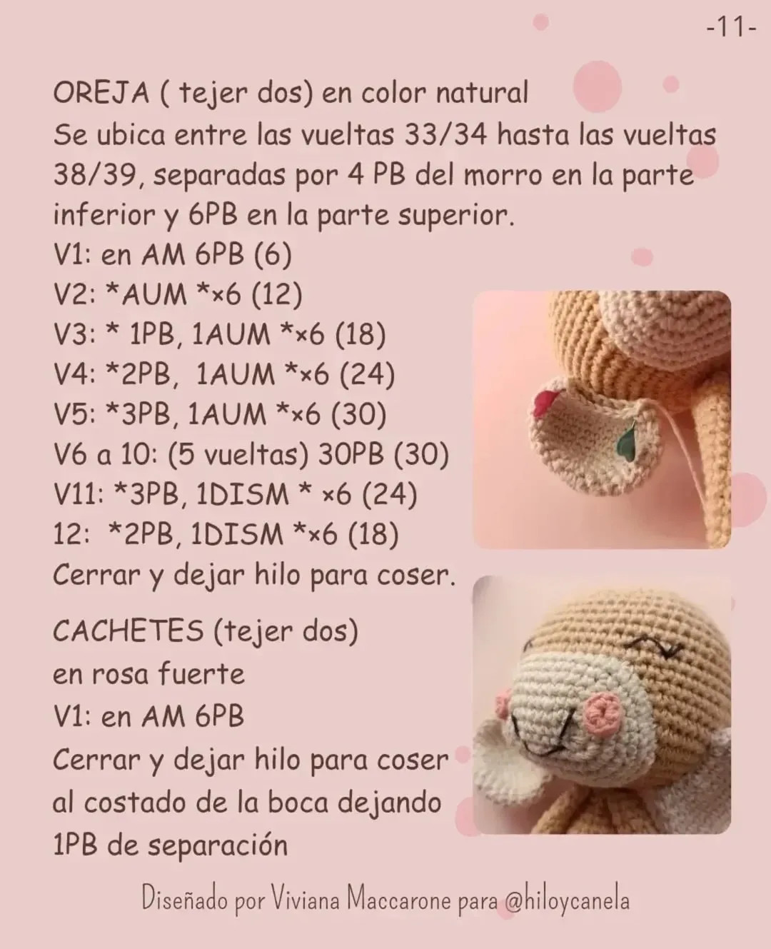 Monita bailarina: Patrón de crochet gratuito - Parte 1