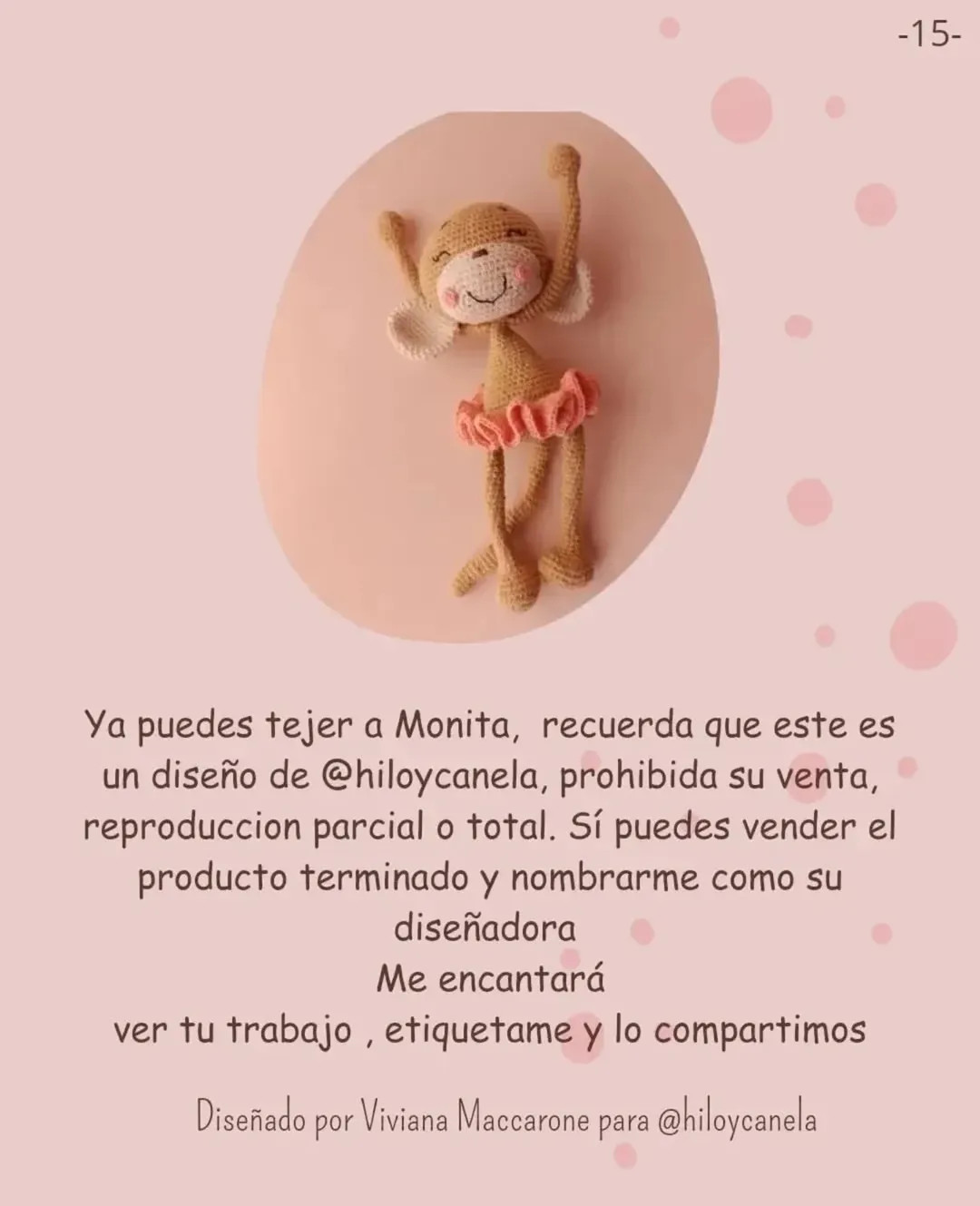 Monita bailarina: Patrón de crochet gratuito - Parte 1