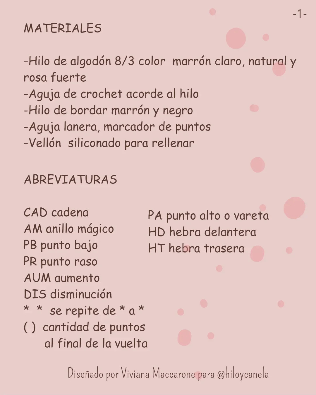 Monita bailarina: Patrón de crochet gratuito - Parte 1