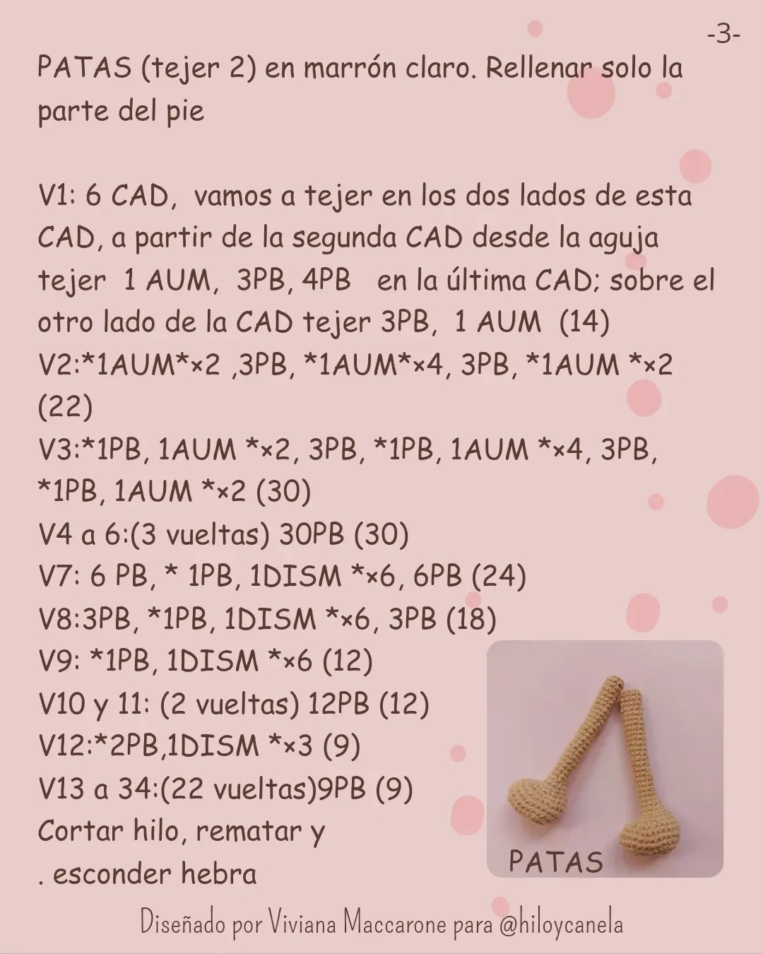 Monita bailarina: Patrón de crochet gratuito - Parte 1