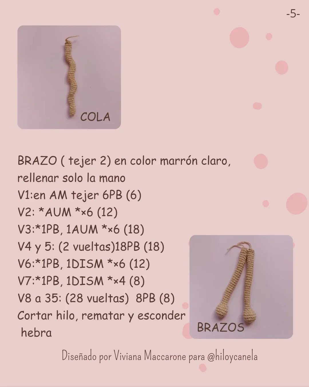Monita bailarina: Patrón de crochet gratuito - Parte 1