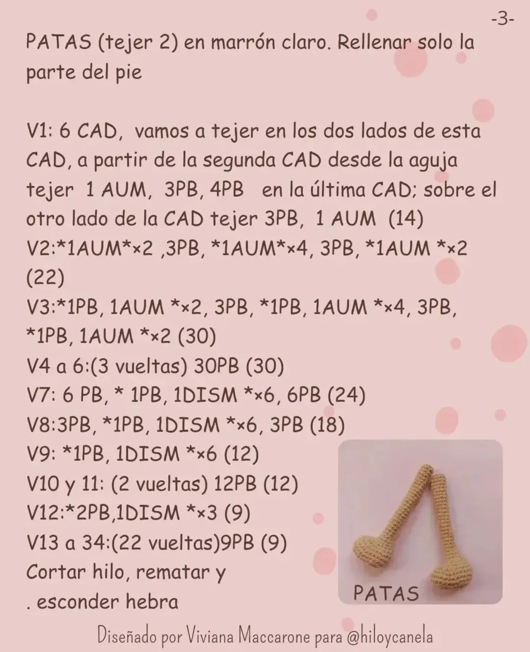 Monita bailarina: Patrón de crochet gratuito - Parte 1