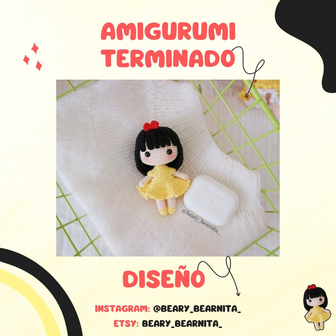 Muneca Amigurumi: Patrón Gratis para tejer