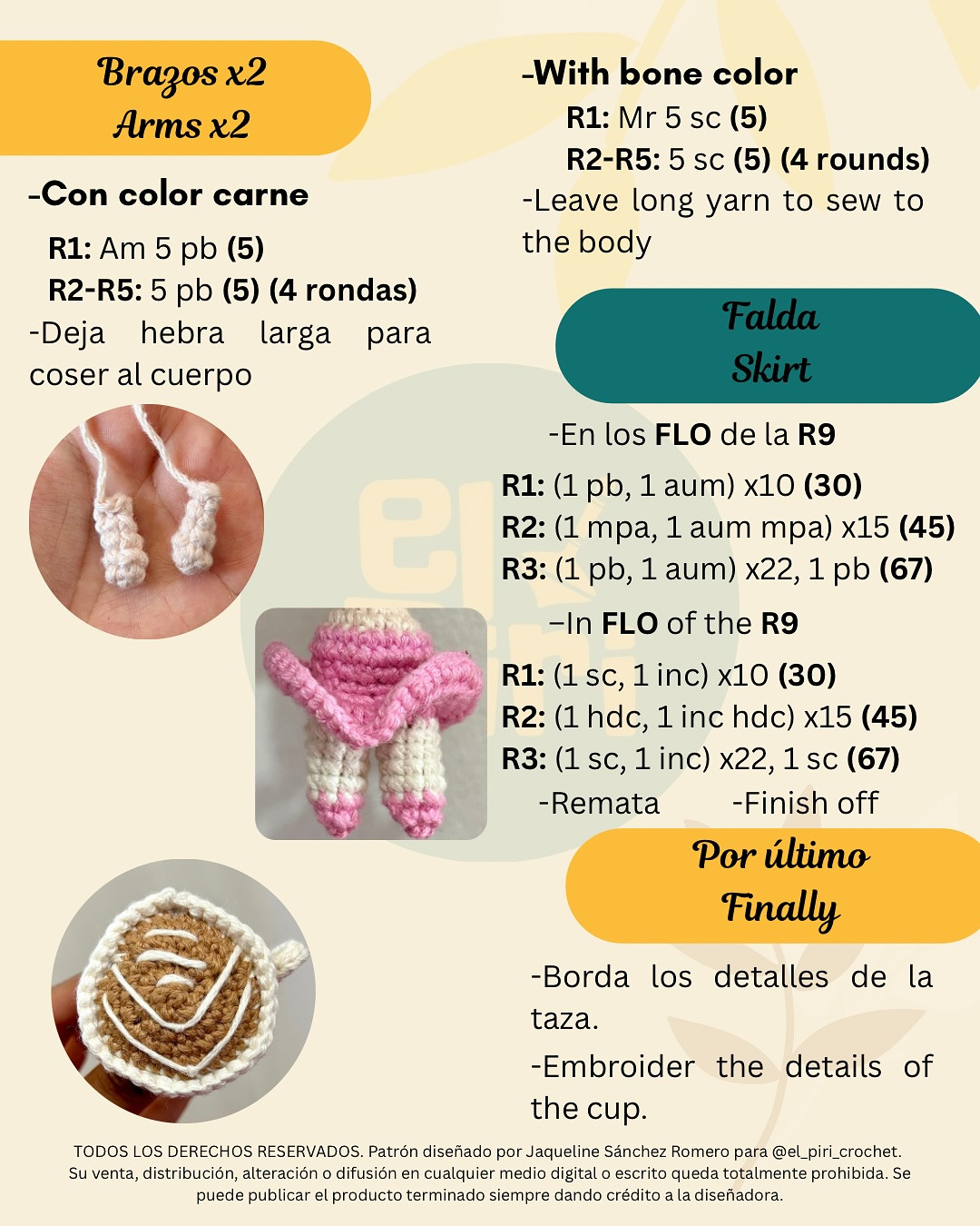 Muneca Ballerina Capuchina: Patrón Gratuito