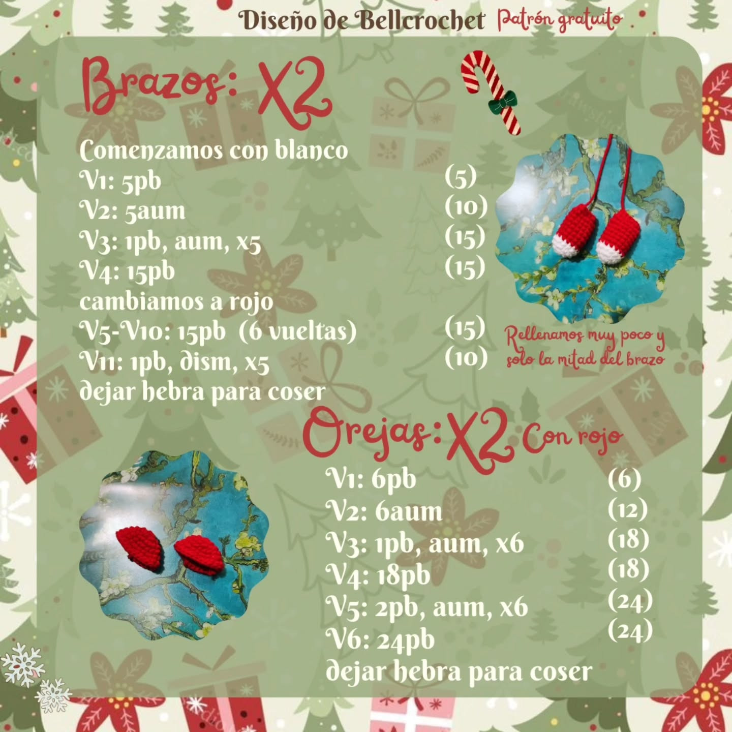 Muneca Hello Kitty Navidad: Patrón Crochet Gratis