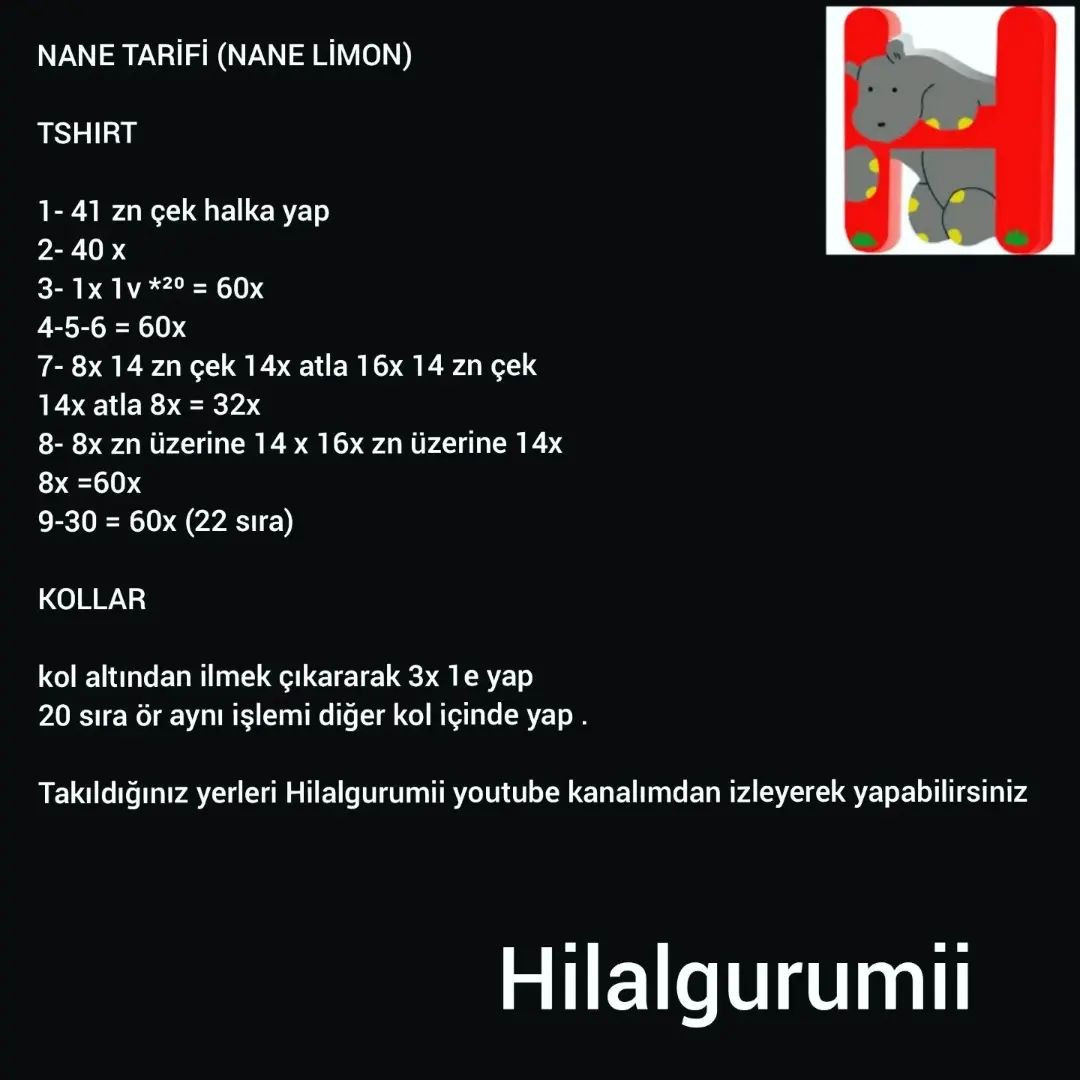 NANE AMIGURUMI ÖRNEĞİ ÜCRETSİZ ŞEMA