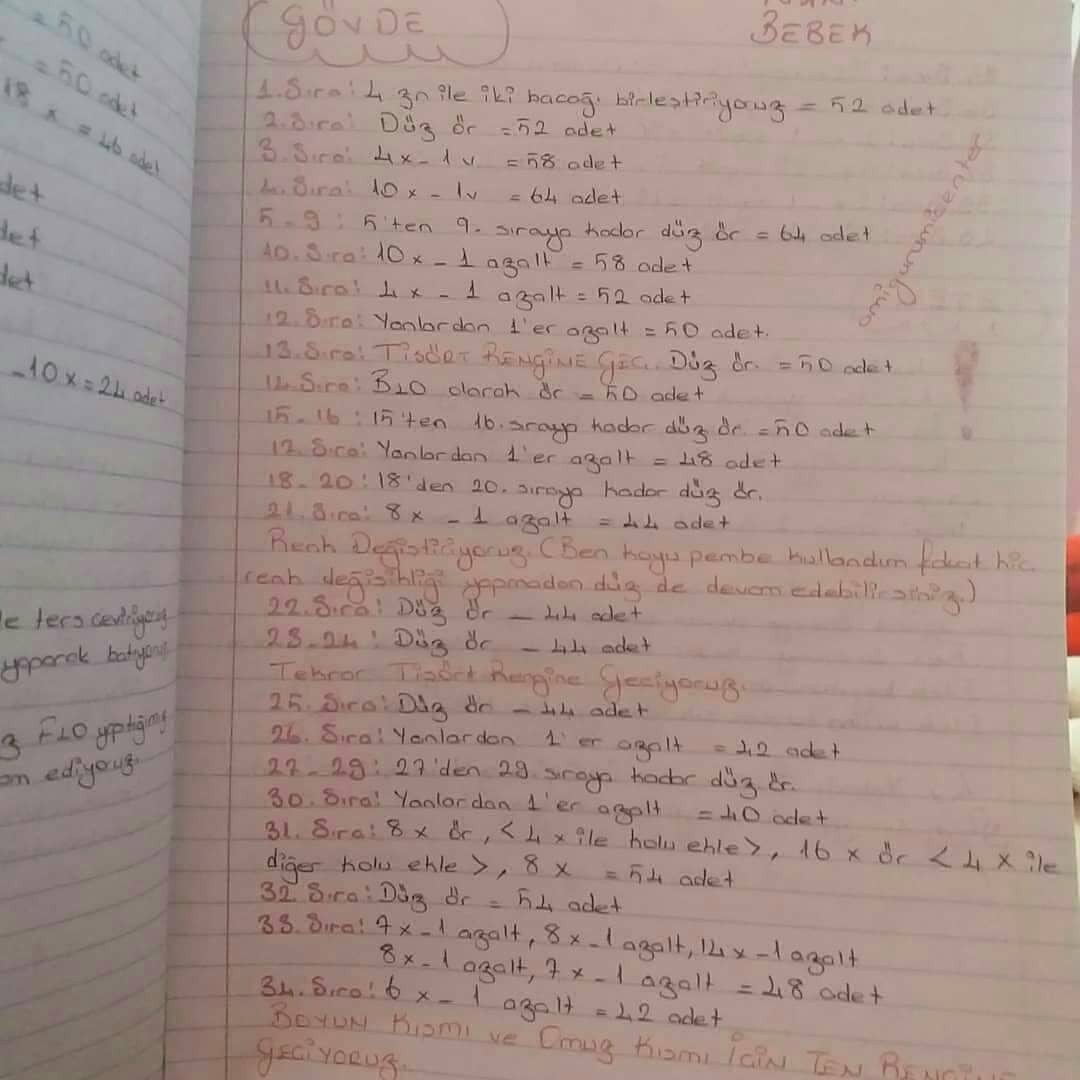 Nani Bebek Tığ İşi Şeması