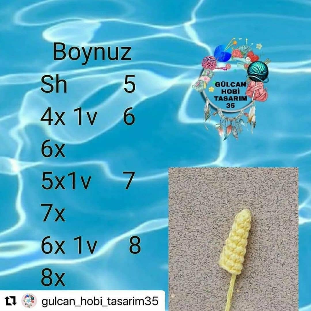 Narbalı Amigurumi Örgü Şeması