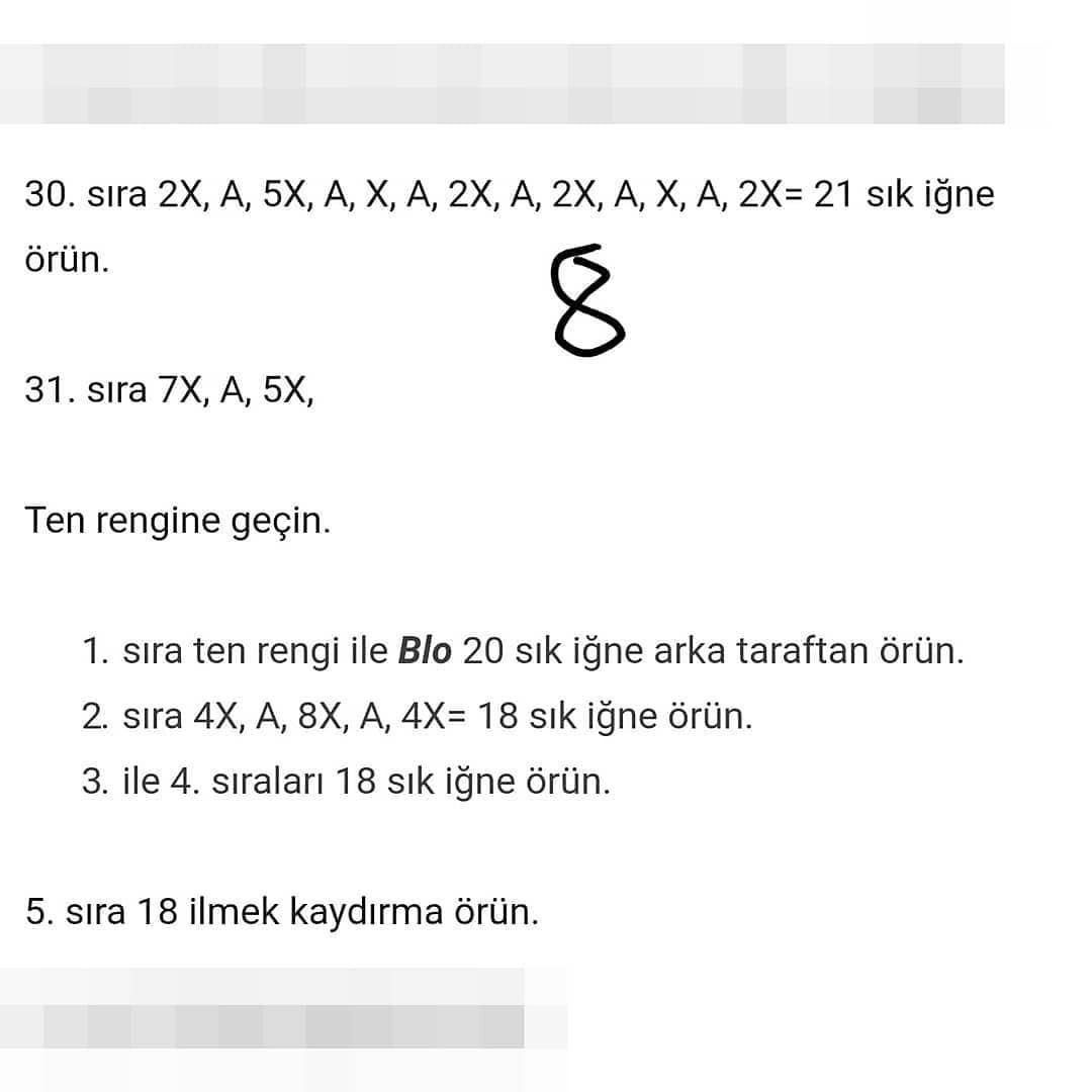 Nehir Bebek Örgü Şeması