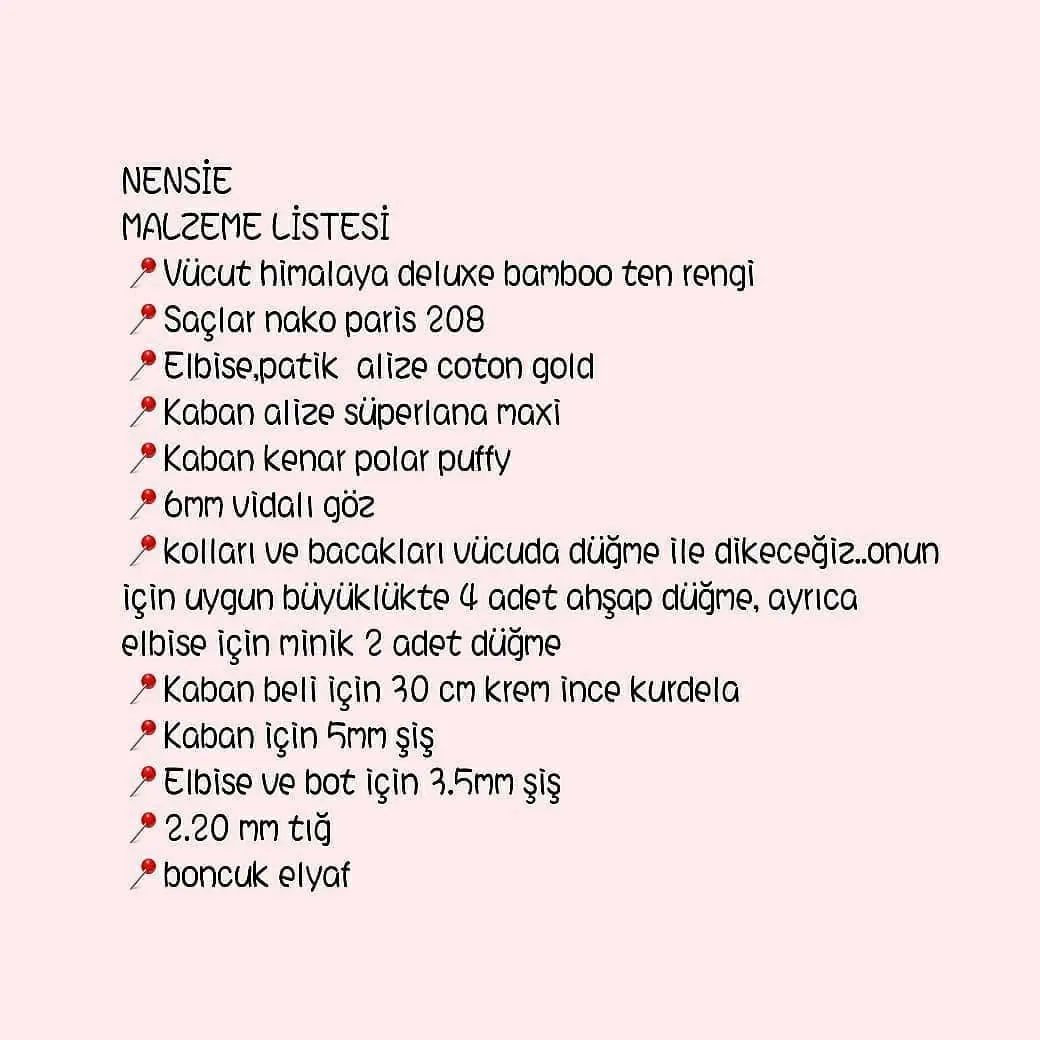NENŞİE BEBEK VE KIYAFETLERİ ÜCRETSİZ TARİFİ
