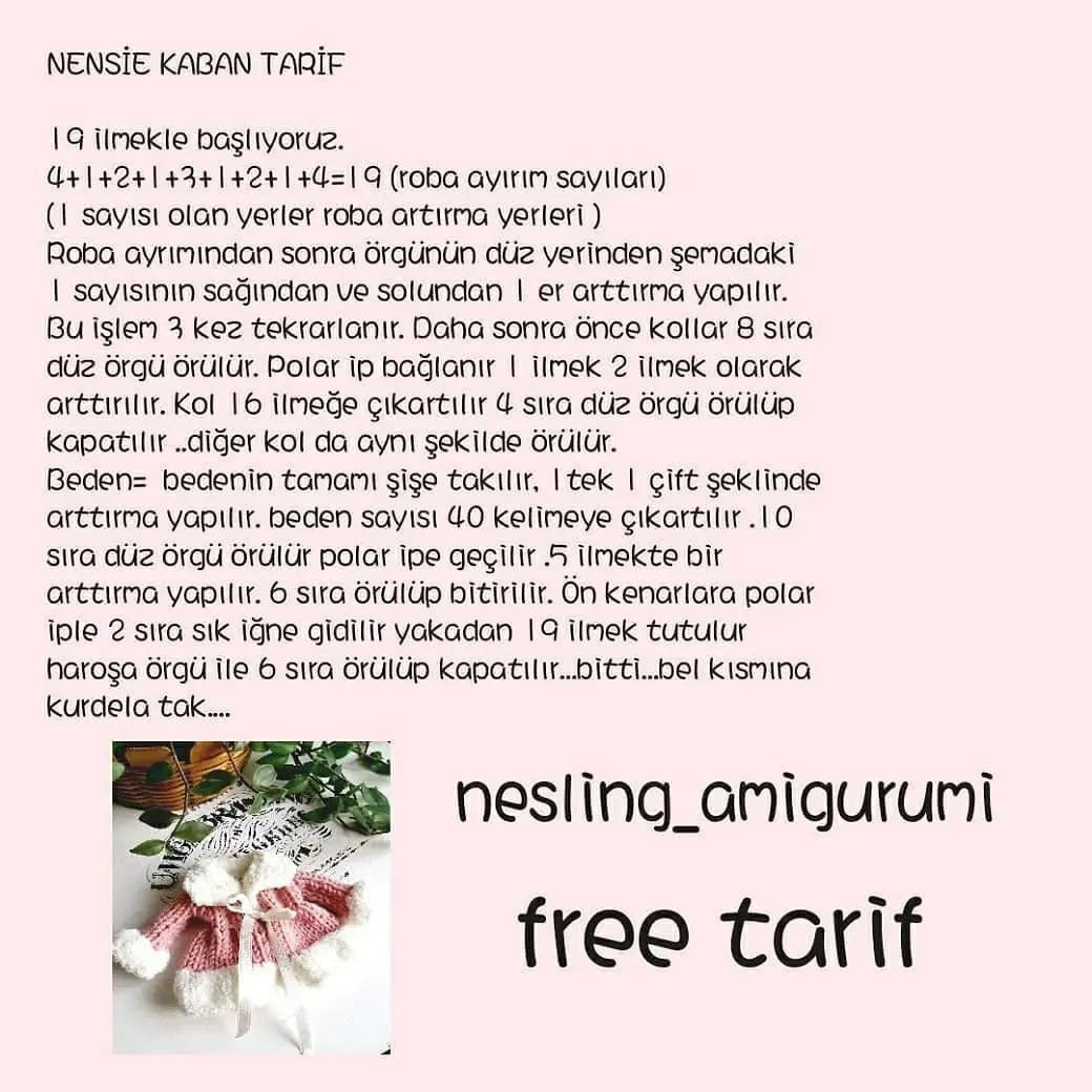 NENŞİE BEBEK VE KIYAFETLERİ ÜCRETSİZ TARİFİ