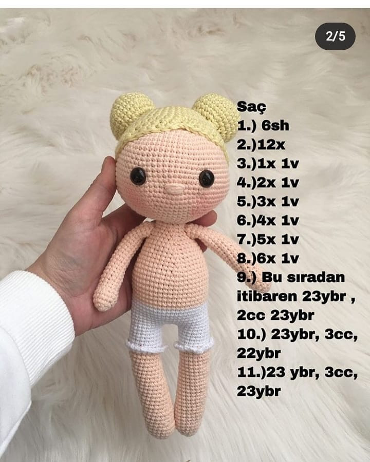 Nihal Bebek Örgü Şeması 2. Bölüm