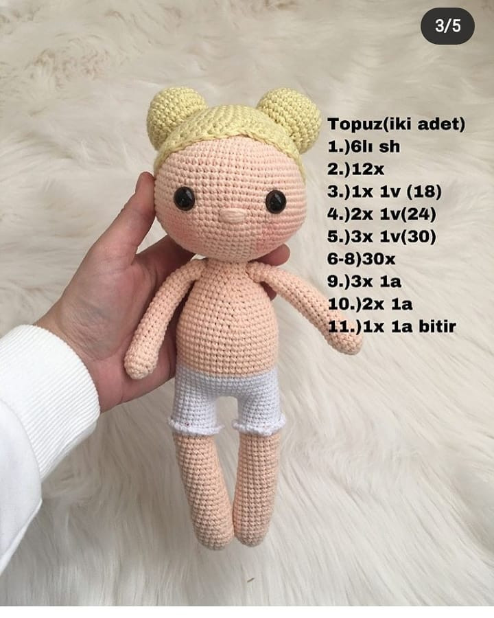 Nihal Bebek Örgü Şeması 2. Bölüm