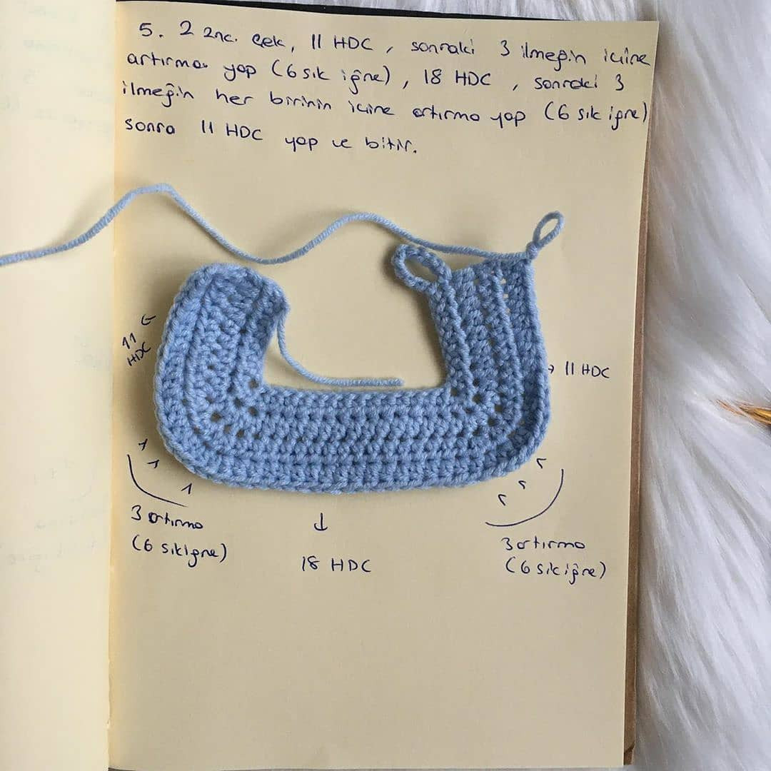 Nihal Bebek Örgü Şeması 2. Bölüm